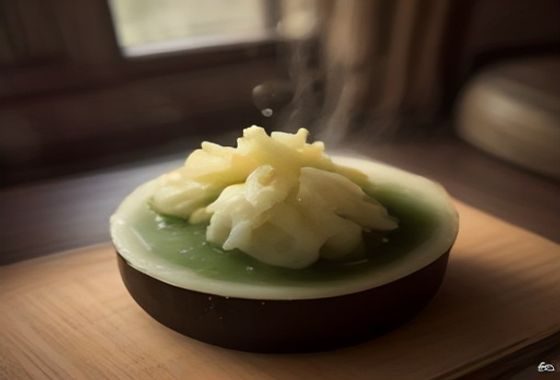 鲁菜代表菜糖醋鲤鱼摆盘精致，红亮汤汁裹住整条鲤鱼弓形摆放，白瓷盘衬底展现山东传统烹饪美学